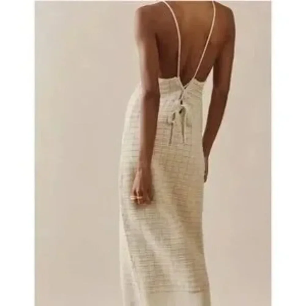 Free People Mallorca Fauxchet Sweater Midi Dress SZ S - Picture 3 of 12